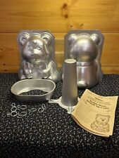 Vintage 1986 Wilton Teddy Bear Stand Up Cake Pan picture