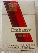 Vintage Embassy Number 1 Cigarette Cigarettes Cigarette Paper Box Empty picture