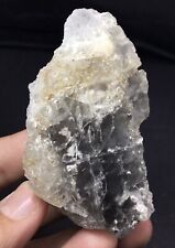 Rare Etched pollucite crystal with unknown black inclusion from skardu Pakistan picture