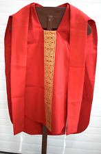 Lightly Used Red Fiddleback Vestment + Stole Set (CU1356) Chalice Co picture