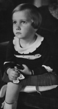 4W Photograph Close Up Photo Portrait Girl 1930-40's  picture