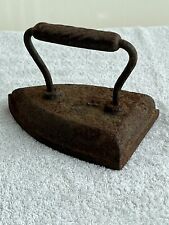 Antique Cast Iron Flat / Sad / Smoothing Iron with Handle Door Stop Paper Weight picture