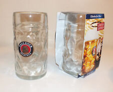 2 X Paulaner München 1 Litre Glass Beer Stein NEW limited edition - Two steins picture