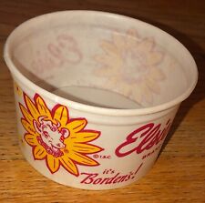 Borden Ice Cream Cups w Lids Vintage Original Lot Set of 10 1960's Unused NOS picture