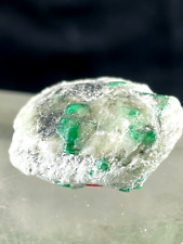 30 Carat Natural Emerald Crystals W/ Matrix Mineral Specimen From Pakistan picture