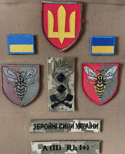 Ukrainian Military Set Patches 38 Anti-Aircraft Missile Regiment Badge Hook*8pcs picture