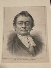 Reverend John Brown D.D. 1884 Harper's Weekly Sketch Print RARE picture