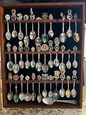 36 Collectible Spoons w/box - US/Rolex/Munich/Frankfurt/Switzerland/Disney picture