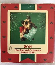 1985 Hallmark Keepsake Christmas Ornament QX502-5 Son - Terrier Dog picture