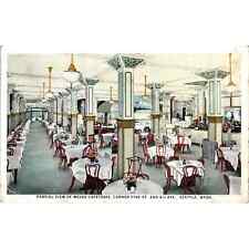 Antique Postcard Meves Cafeteria Interior Pine St. Seattle Washington TD9-W2 picture