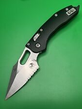 Microtech Ram-Lok Stitch Manual Folding Knife Fluted Aluminum Partially Serrated picture