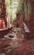 Lincoln NH New Hampshire, Franconia Notch State Park Flume, Vintage Postcard picture