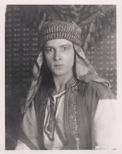 Rudolph Valentino sitting in tent as The Sheik 8x10 inch photo picture