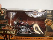 HARLEY 100TH 100 ANNIVERSARY ROAD KING LUXURY RED 1:18 ERTL MODEL DIECAST 2003. picture