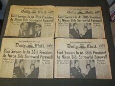 1974 AUG 9 THE DAILY MAIL NEWSPAPER- LOT OF 4- GERALD FORD INAUGURATION- NP 3244 picture