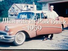 35mm Slide Man with his Pink Buick - 1959 picture