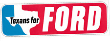1976 Ford for president bumper sticker Texas picture