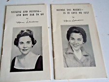 2 Vtg Ann Landers Pamphlet 1950s Necking & Petting ,How Far to go  Sex or Love picture