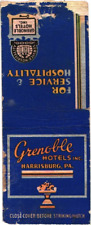 Grenoble Hotels, Inc. Harrisburg, Pennsylvania Vintage Matchbook Cover picture