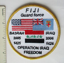 FIJI GUARD FORCE OPERATION IRAQI FREEDOM PATCH BASRAH IRAQ 2005 2006 Original picture
