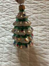 Vintage Blown Glass White Christmas Tree Christmas Ornament Similar To Radko picture