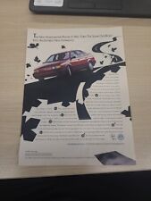 Vintage 1990 VOLKSWAGEN PASSAT VW Car Print Ad RED FAHRVERGNUGEN RARE 8x11  picture