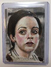 2018-19 Cryptozoic Outlander Season 3 1/1 Sketch Painting Of Jenny Phil Hassewer picture