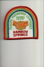1970 Rainbow Springs Tohope Friendship Camporee patch picture
