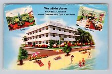 Miami Beach FL-Florida, The Hotel Pierre, Advertising Vintage Postcard picture
