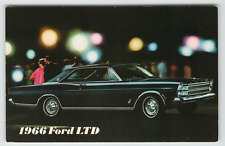 Postcard Vintage Advertising 1966 Ford LTD Automobile picture