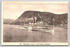 Washington Irving Steamer c1930 In The Hudson Highlands Printed Postcard picture