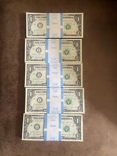 NEW CRISP Uncirculated ONE Dollar Bills  $1 Sequential Bank Notes (100) picture