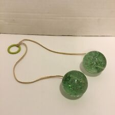 VTG. 70’s Acrylic/Lucite Clackers Mint Green With Glitter-Free Shipping picture