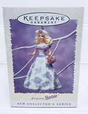 “SPRINGTIME BARBIE” 1995 Keepsake Ornament Easter #1 In Series;  Open Box. picture
