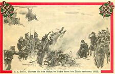 Interregnum 46 Postcard Napoleon's Retreat From Moscow Burn Regimemntal Colors picture