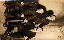 Vintage Postcard- . THREE MEN PORTRAIT. UnPost 1910 picture