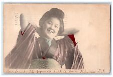 1905 Japanese Geisha Girl Handcolored Harrisburg Pennsylvania PA Posted Postcard picture