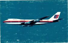 Vintage Postcard- A United Boeing 747-100 UnPost 1960 picture
