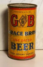 GB - GRACE BROS AGE DATED BEER - FLAT TOP - OI - IRTP - LOS ANGELES, CALIF picture