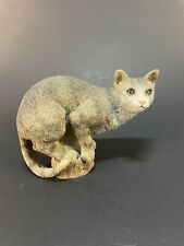 Vintage Cute Small Crouched Cat realistic  My Cat Lovers. Gorgeous Looking Cat picture