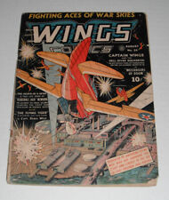 Wings # 24 .... Good-VG  3..0 grade--staining....1942 Fiction House comic--RE picture