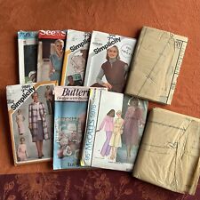 Lot of 9 Vintage Sewing Patterns Butterick Simplicity McCall's Women's Men's picture