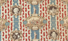 Antique 1892 Columbus Commemorative Fabric #2 picture