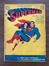 Superman #57 1949 DC Comics Lois Lane as Supergirl RARE GOLDEN AGE KEY 3.0 picture