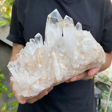 8.3lb Natural Clear White Quartz Crystal Cluster Rough Healing Specimen picture