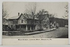 Brooklyn Pa Main Street c1907 udb Susquehanna County Postcard N5 picture