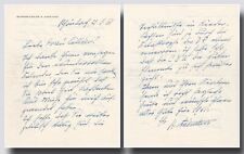 Adenauer, Konrad (1876-1967) - Fine content autograph letter signed picture
