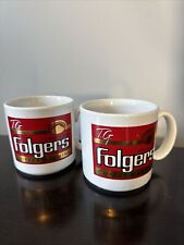 Vintage Folgers “The Coffee Machine” Mugs TG Sheppard’s Made in England Set picture