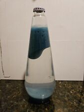 Lava Lamp Globe Dark Blue And Clear For Parts Only Wax Not Flowing Properly 9.5