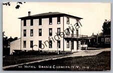 Real Photo The Hotel At Brasie Corners NY Macomb New York NY RP RPPC M251 picture